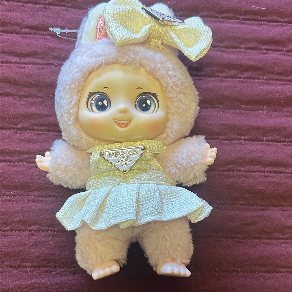 Prada Cream and Gold Plush Doll - Picture 2 of 3